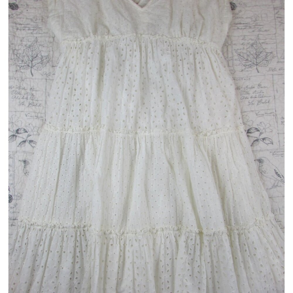 Anthropologie White Eyelet Maxi Dress - Picture 10 of 16